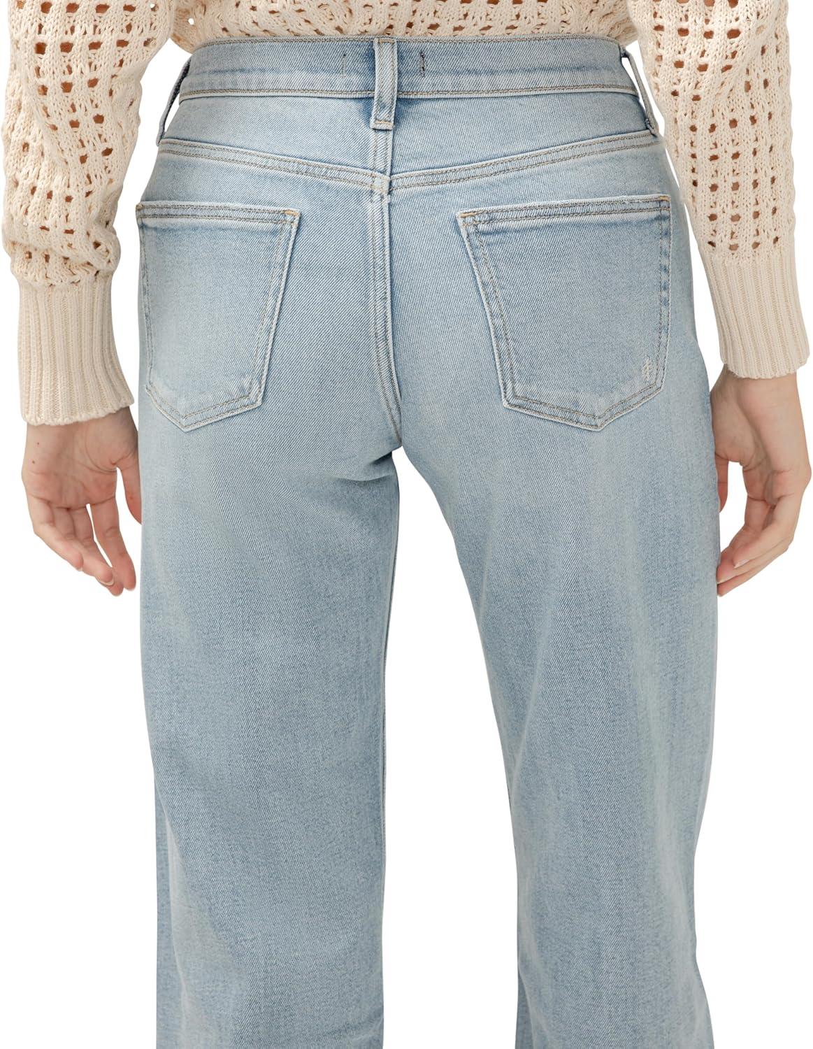 image:imageSilver Jeans Co Womens Mid Rise Relaxed Straight Leg JeansLight Wash