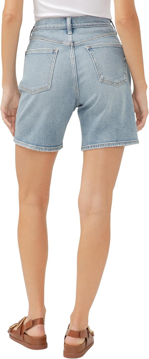image:imageSilver Jeans Co Womens Regular and Plus Size High Rise Long Shorts IndigoIndigo