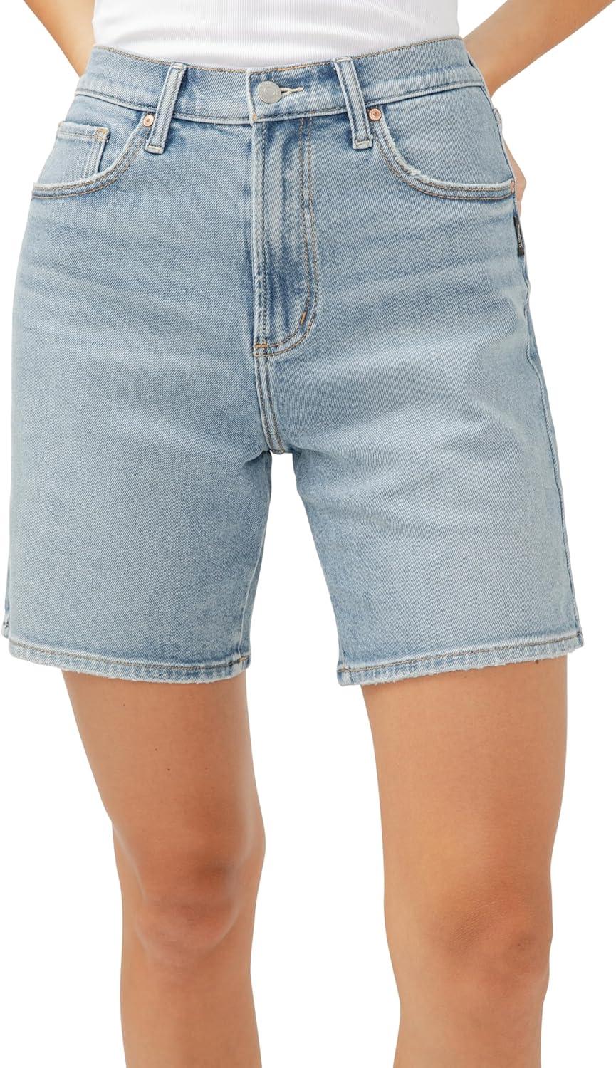image:imageSilver Jeans Co Womens Regular and Plus Size High Rise Long Shorts IndigoIndigo
