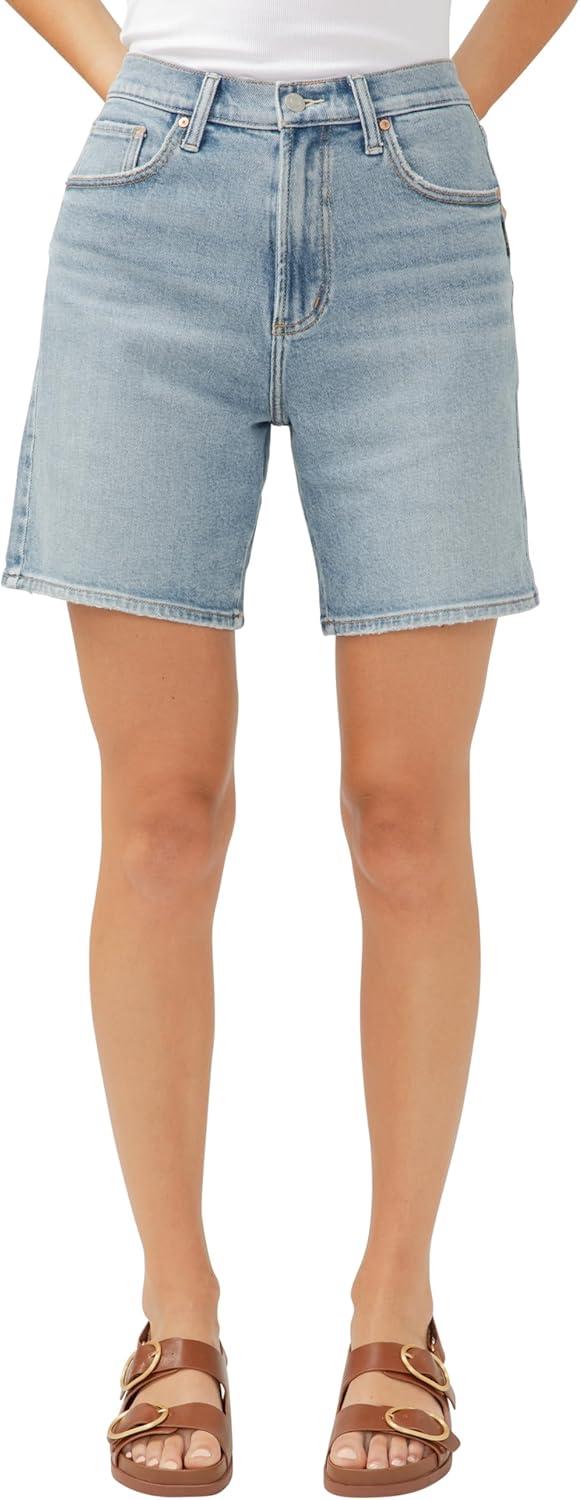 image:imageSilver Jeans Co Womens Regular and Plus Size High Rise Long Shorts IndigoIndigo