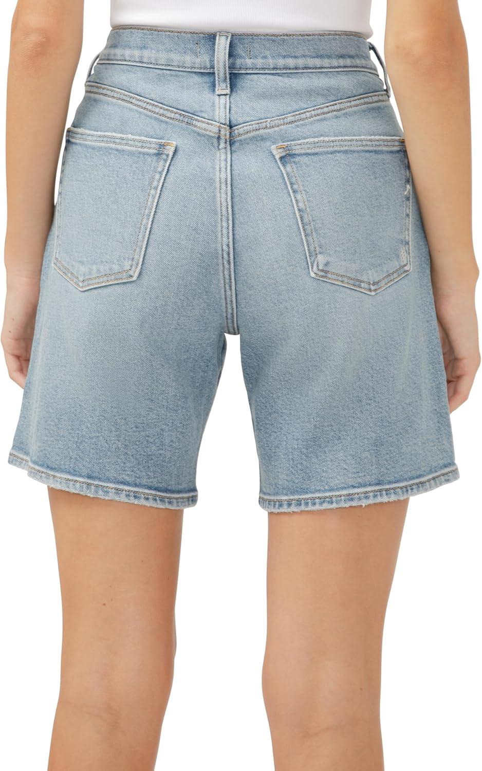 image:imageSilver Jeans Co Womens Regular and Plus Size High Rise Long Shorts IndigoIndigo