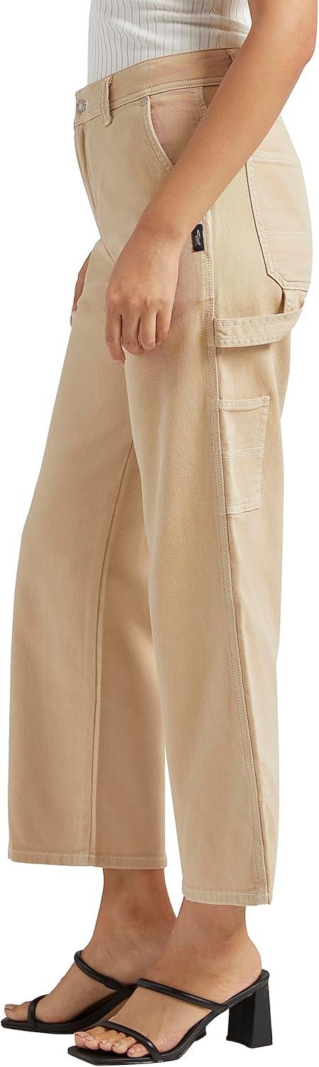 image:imageSilver Jeans Co Womens Relaxed Fit Straight Leg Carpenter PantLegacyLight Tan