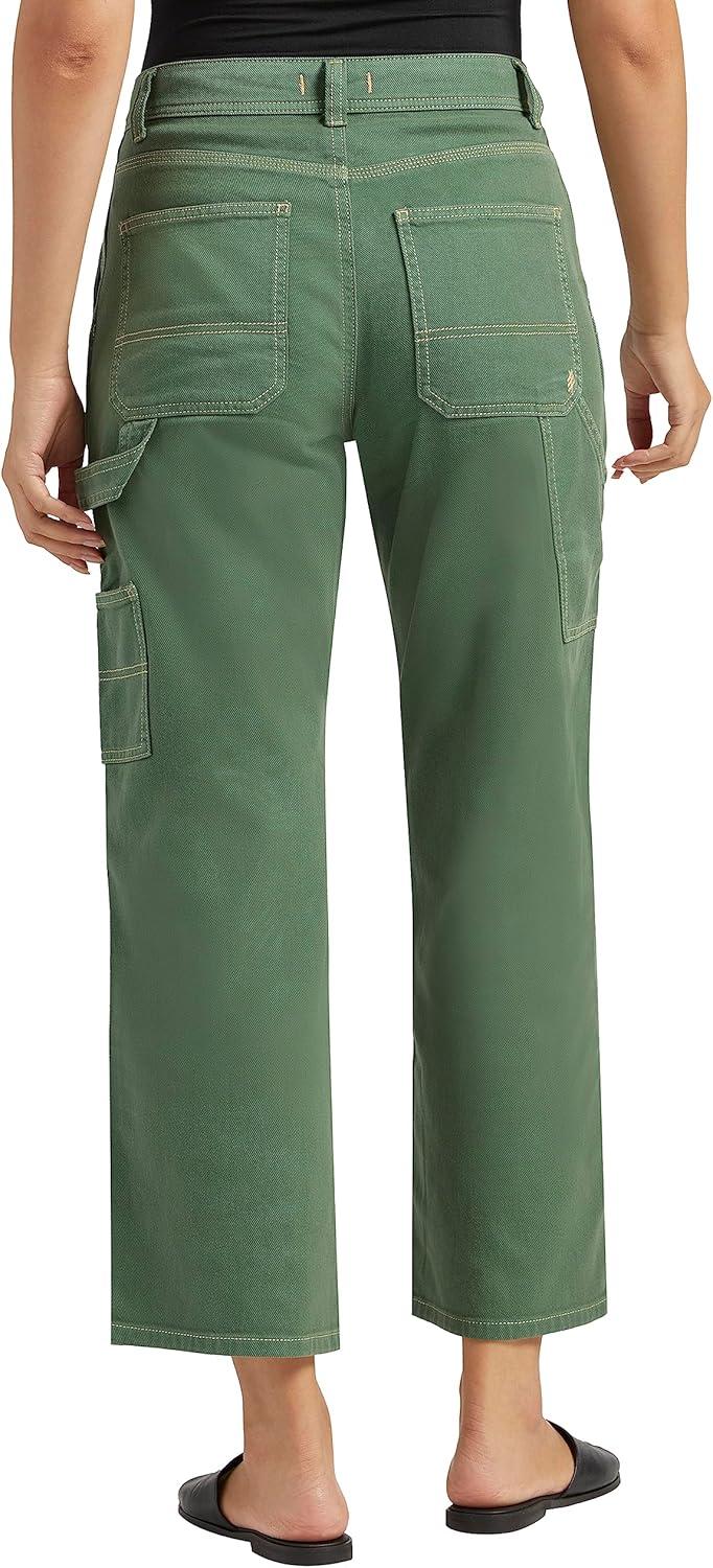 image:imageSilver Jeans Co Womens Relaxed Fit Straight Leg Carpenter PantLegacySpruce