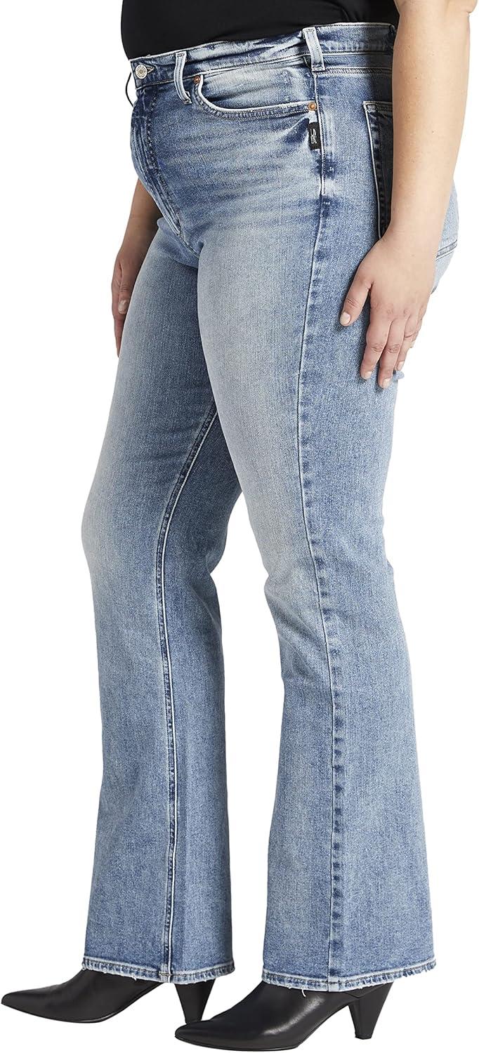 image:imageSilver Jeans Co Womens Plus Size Vintage High Rise Bootcut JeansMed Wash Epx278