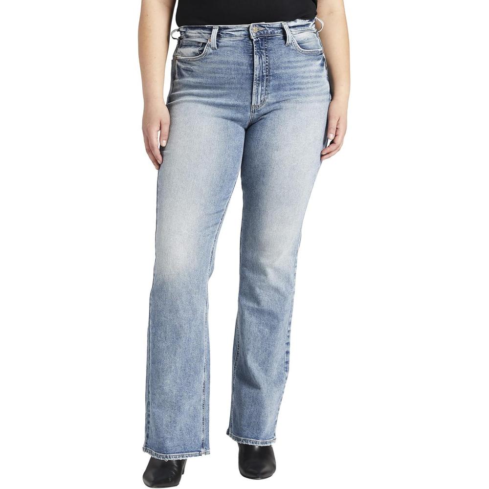 image:imageSilver Jeans Co Womens Plus Size Vintage High Rise Bootcut JeansMed Wash Epx278