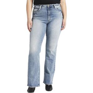 Silver Jeans Co. Women’s Plus Size Vintage High Rise Bootcut Jeans(Med Wash Epx278)