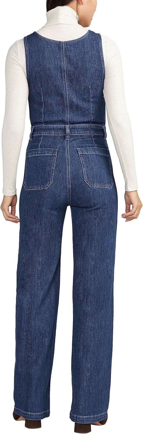 image:imageSilver Jeans Co Womens High Rise Wide Leg JumpsuitMed Wash Acs351