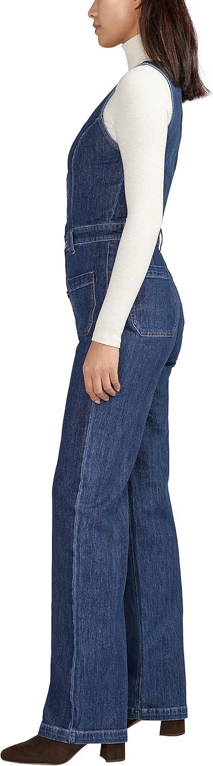 image:imageSilver Jeans Co Womens High Rise Wide Leg JumpsuitMed Wash Acs351