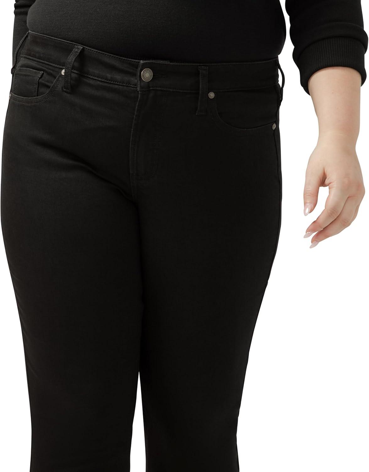 image:imageSilver Jeans Co Womens Plus Size Suki Mid Rise Curvy Fit Bootcut JeansLuxe Stretch Black