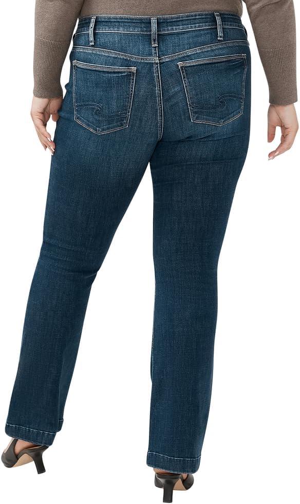 image:imageSilver Jeans Co Womens Plus Size Suki Mid Rise Curvy Fit Bootcut JeansLuxe Stretch Dark Wash