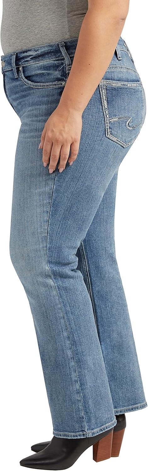 image:imageSilver Jeans Co Womens Plus Size Suki Mid Rise Curvy Fit Bootcut JeansMed Wash Ekc297