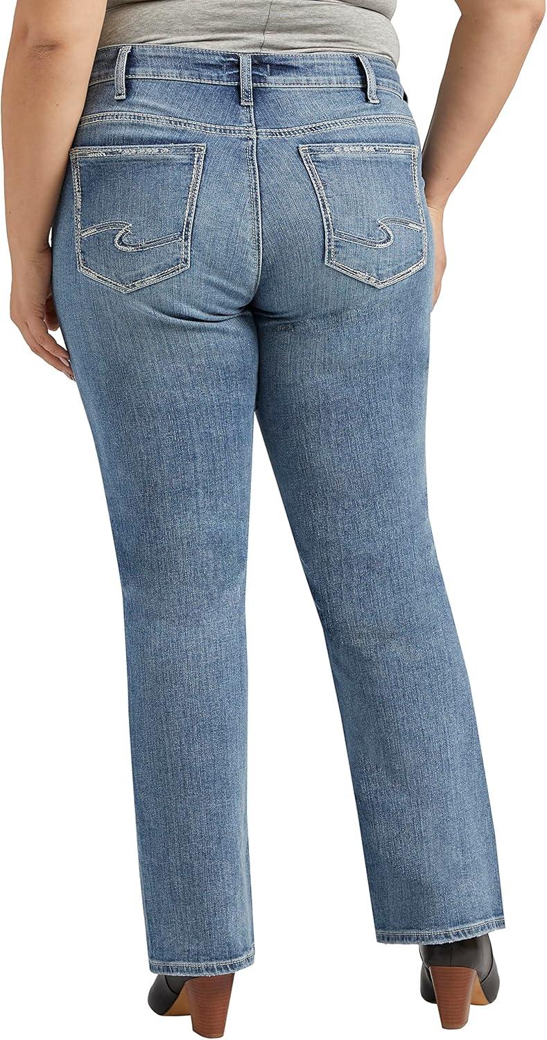 image:imageSilver Jeans Co Womens Plus Size Suki Mid Rise Curvy Fit Bootcut JeansMed Wash Ekc297