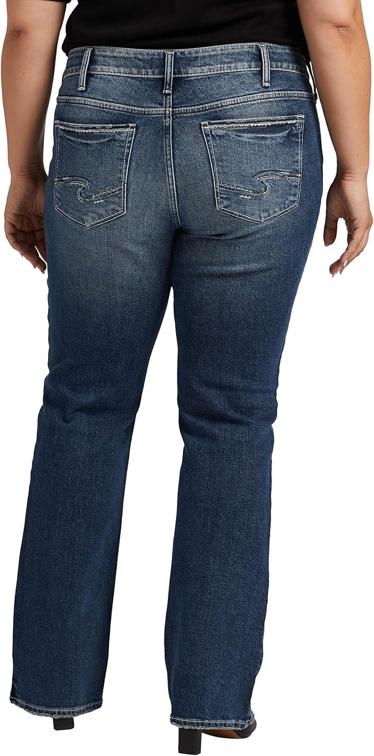 image:imageSilver Jeans Co Womens Plus Size Suki Mid Rise Curvy Fit Bootcut JeansMed Wash Eoe391