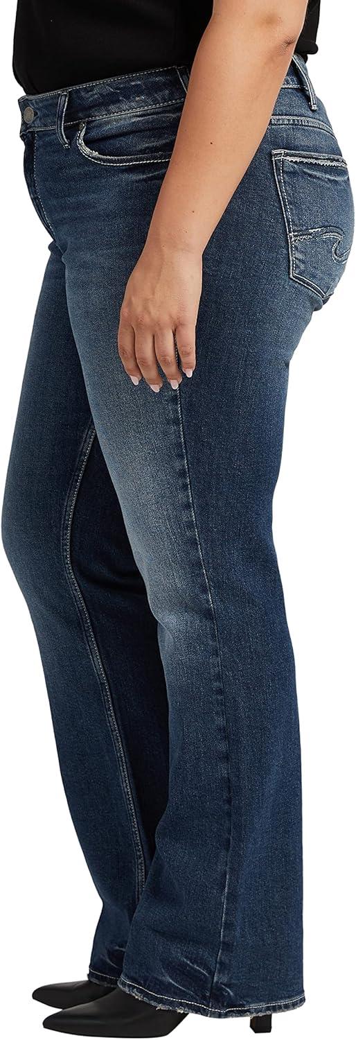 image:imageSilver Jeans Co Womens Plus Size Suki Mid Rise Curvy Fit Bootcut JeansMed Wash Eoe391