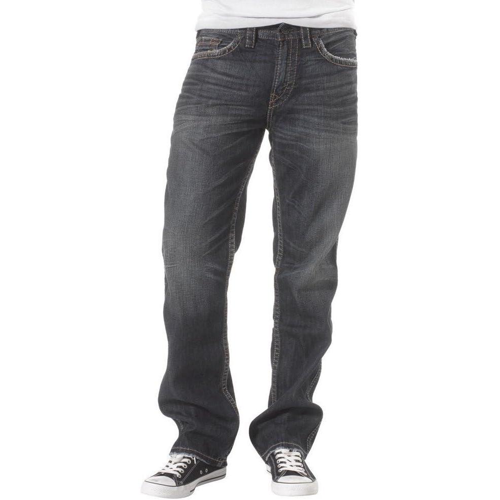 image:imageSilver Jeans Co Mens Grayson Classic Fit Straight Leg Jeans LegacyDark Wash Ljb494