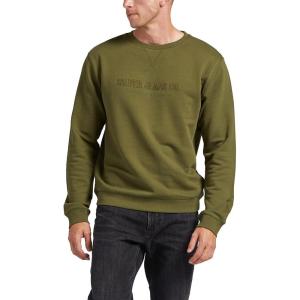 Silver Jeans Co. Men’s Crewneck Pullover Sweatshirt – Legacy(Olive)