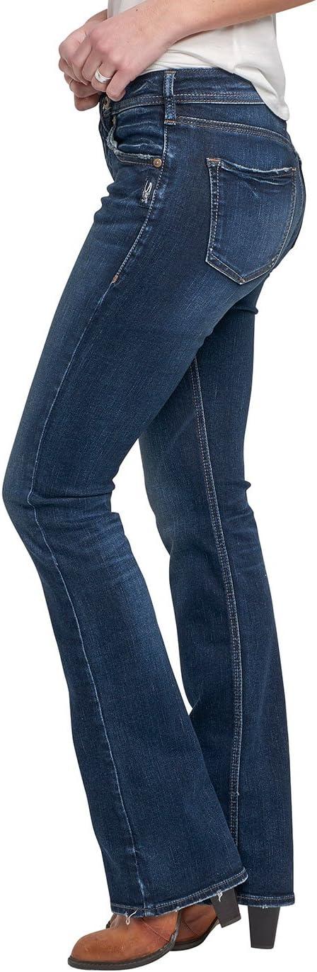image:imageSilver Jeans Co Womens Avery High Rise Curvy Fit Slim Bootcut JeansDark Clean Pocket