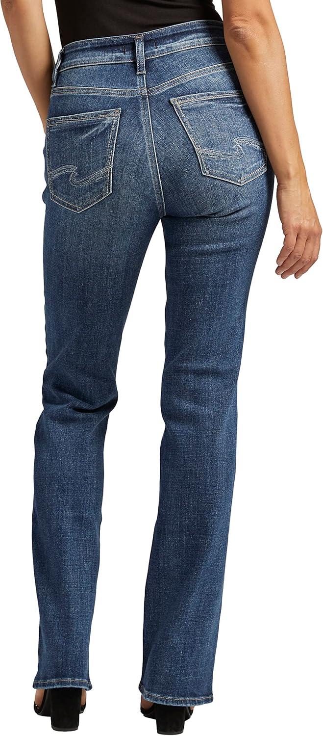 image:imageSilver Jeans Co Womens Avery High Rise Curvy Fit Slim Bootcut JeansMed Wash Eae321
