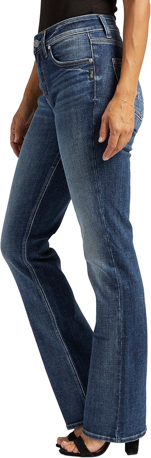 image:imageSilver Jeans Co Womens Avery High Rise Curvy Fit Slim Bootcut JeansMed Wash Eae321