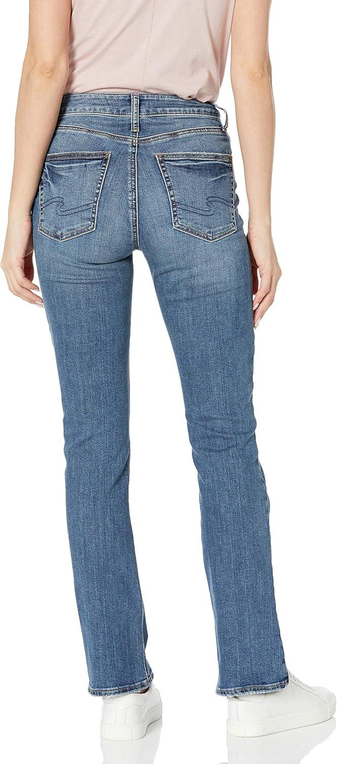 image:imageSilver Jeans Co Womens Avery High Rise Curvy Fit Slim Bootcut JeansMedium Indigo Wash