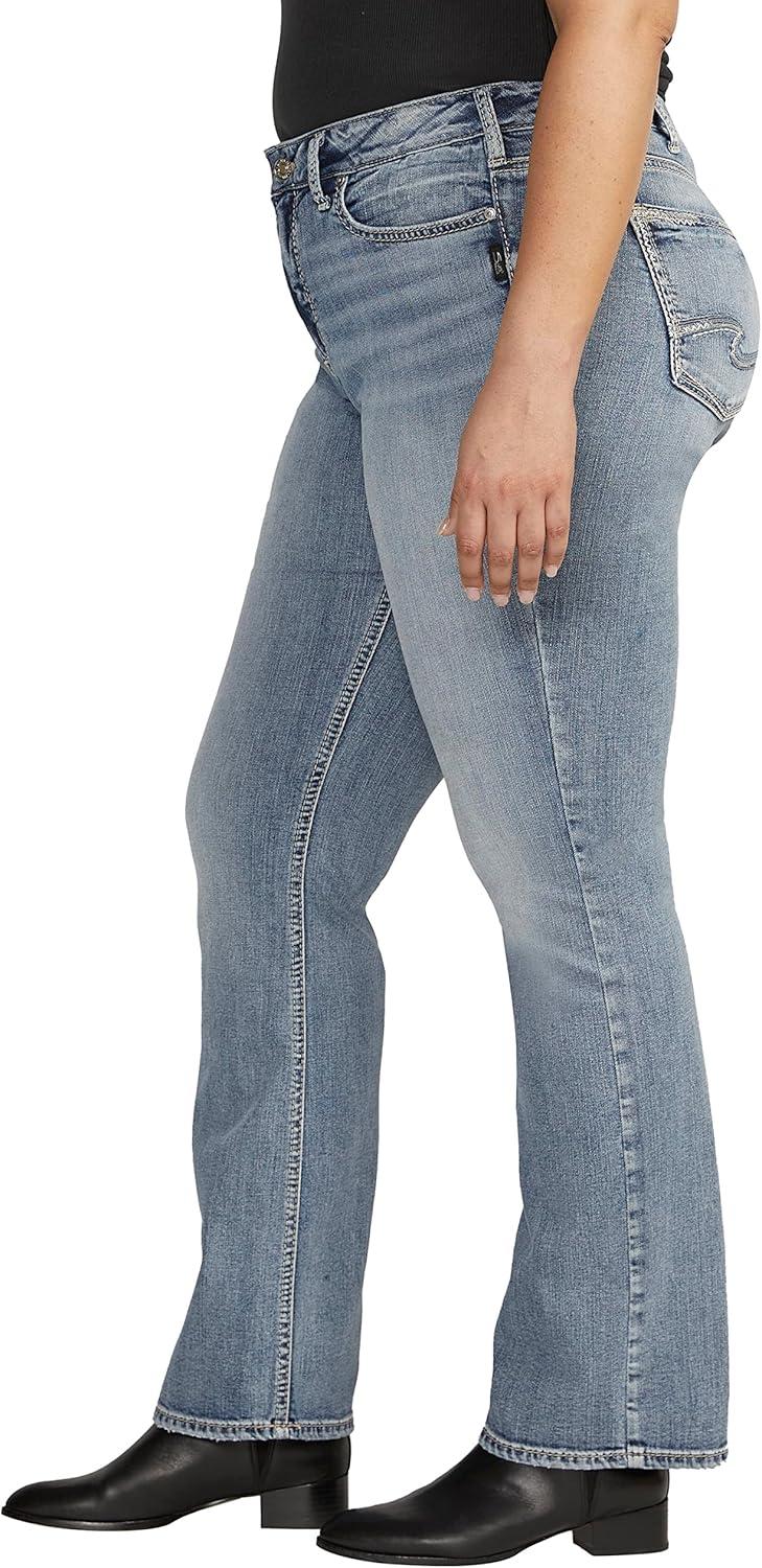 image:imageSilver Jeans Co Womens Plus Size Suki Mid Rise Slim Bootcut JeansMed Wash Scv209