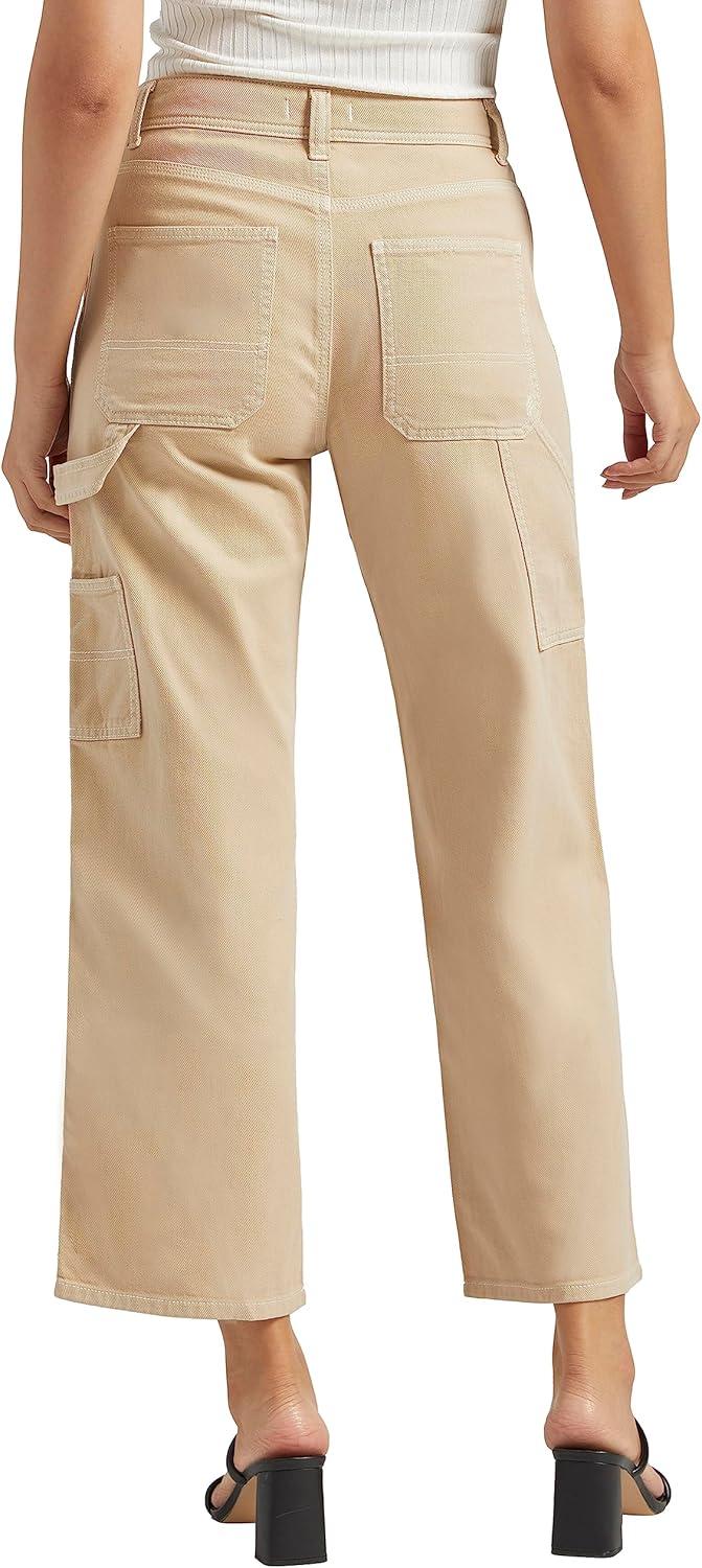 image:imageSilver Jeans Co Womens Relaxed Fit Straight Leg Carpenter Pant LegacyLight Tan
