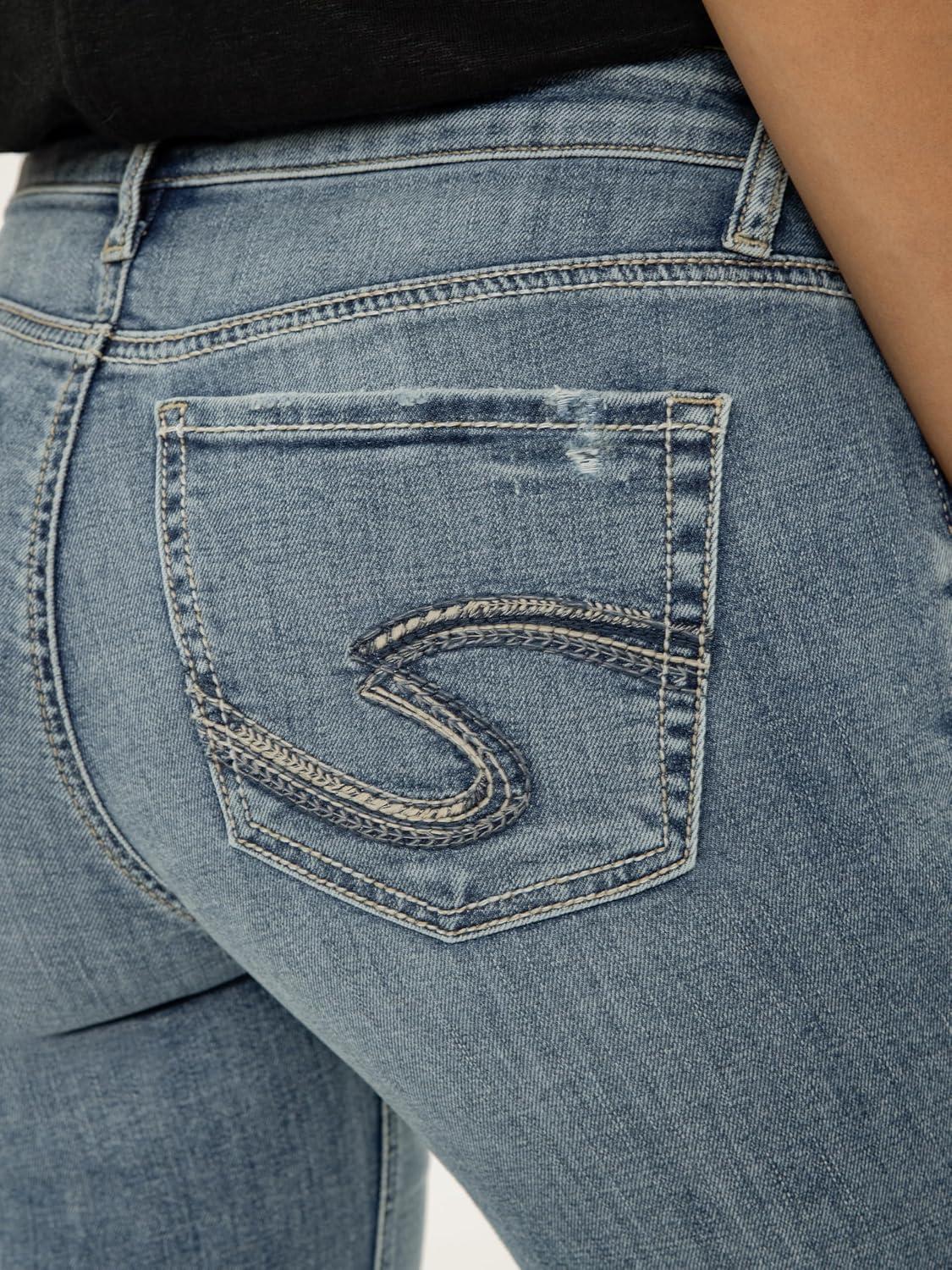image:imageSilver Jeans Co Womens Suki Curvy Fit Mid Rise Capri JeanBelle
