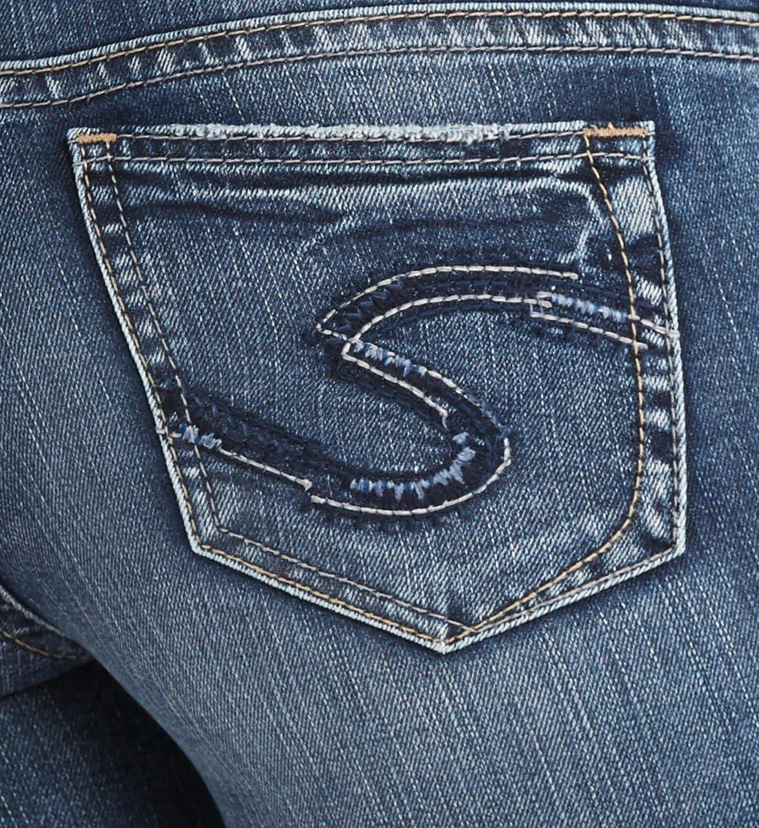 image:imageSilver Jeans Co Womens Suki Curvy Fit Mid Rise Capri JeanIndigo Sandblast