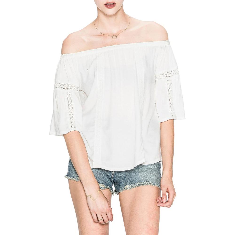 image:imageSilver Jeans Co Womens Scheana OffTheShoulder Peasant Top LegacyIvory