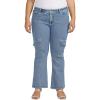image:imageSilver Jeans Co Womens Plus Size Be Low Cargo Pocket JeansMed Wash Soc252