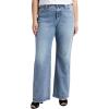 image:imageSilver Jeans Co Womens Plus Size Highly Desirable High Rise Trouser Leg Jeans  LegacyMed Wash Rcs287
