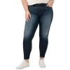 image:imageSilver Jeans Co Womens Plus Size Suki Mid Rise Curvy Fit Skinny JeansLuxe Stretch Dark Wash