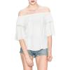 image:imageSilver Jeans Co Womens Scheana OffTheShoulder Peasant Top  LegacyIvory