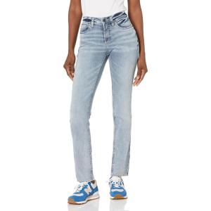 Authentic by Silver Jeans Women’s The Curvy High Rise Slim Leg Straight(Indigo Au160)