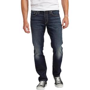 Silver Jeans Co. Mens Konrad Slim Fit Slim Leg Luxe Heritage Jeans(Dark Wash Sdk477)