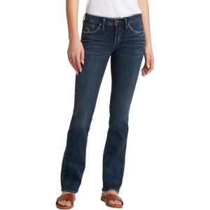 Silver Jeans Co. Women’s Avery High Rise Curvy Fit Slim Bootcut Jeans(Clean Wash Indigo)
