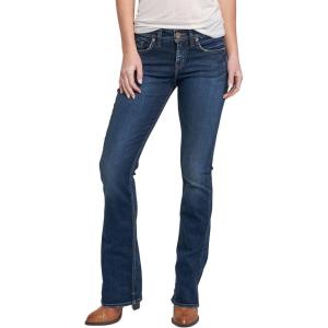 Silver Jeans Co. Women’s Avery High Rise Curvy Fit Slim Bootcut Jeans(Dark Clean Pocket)