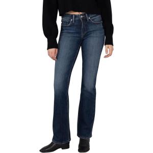 Silver Jeans Co. Women’s Avery High Rise Curvy Fit Slim Bootcut Jeans(Eco Dark Rinse)