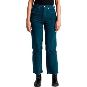 Silver Jeans Co. Women’s Highly Desirable High Rise Straight Leg Pants – Legacy(Green)