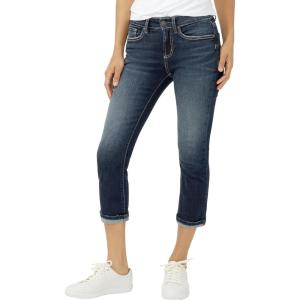 Silver Jeans Co. Women’s Suki Curvy Fit Mid Rise Capri Jean(Florida)