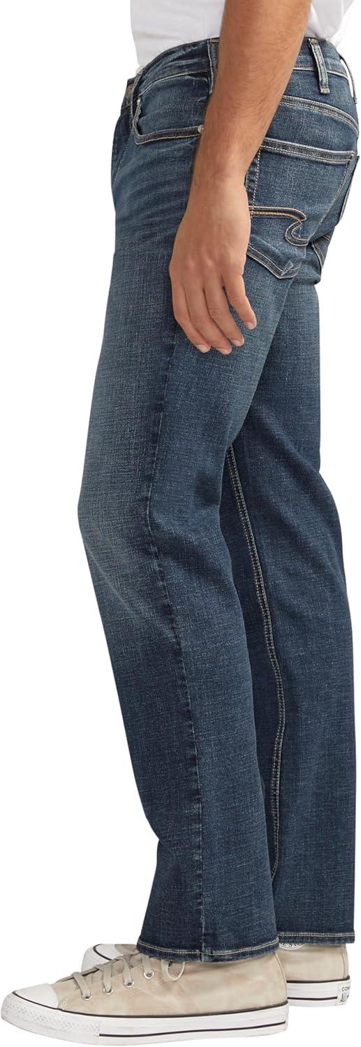 image:imageSilver Jeans Co Mens Allan Slim Fit Straight Leg JeansDark Wash