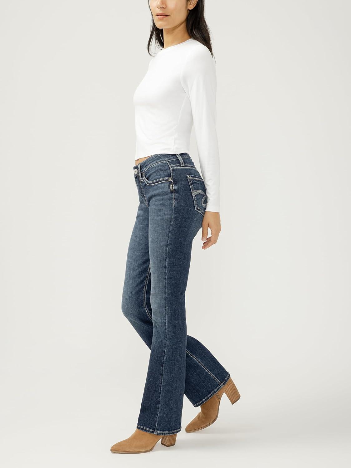 image:imageSilver Jeans Co Womens Suki Mid Rise Curvy Fit Bootcut JeansSutton