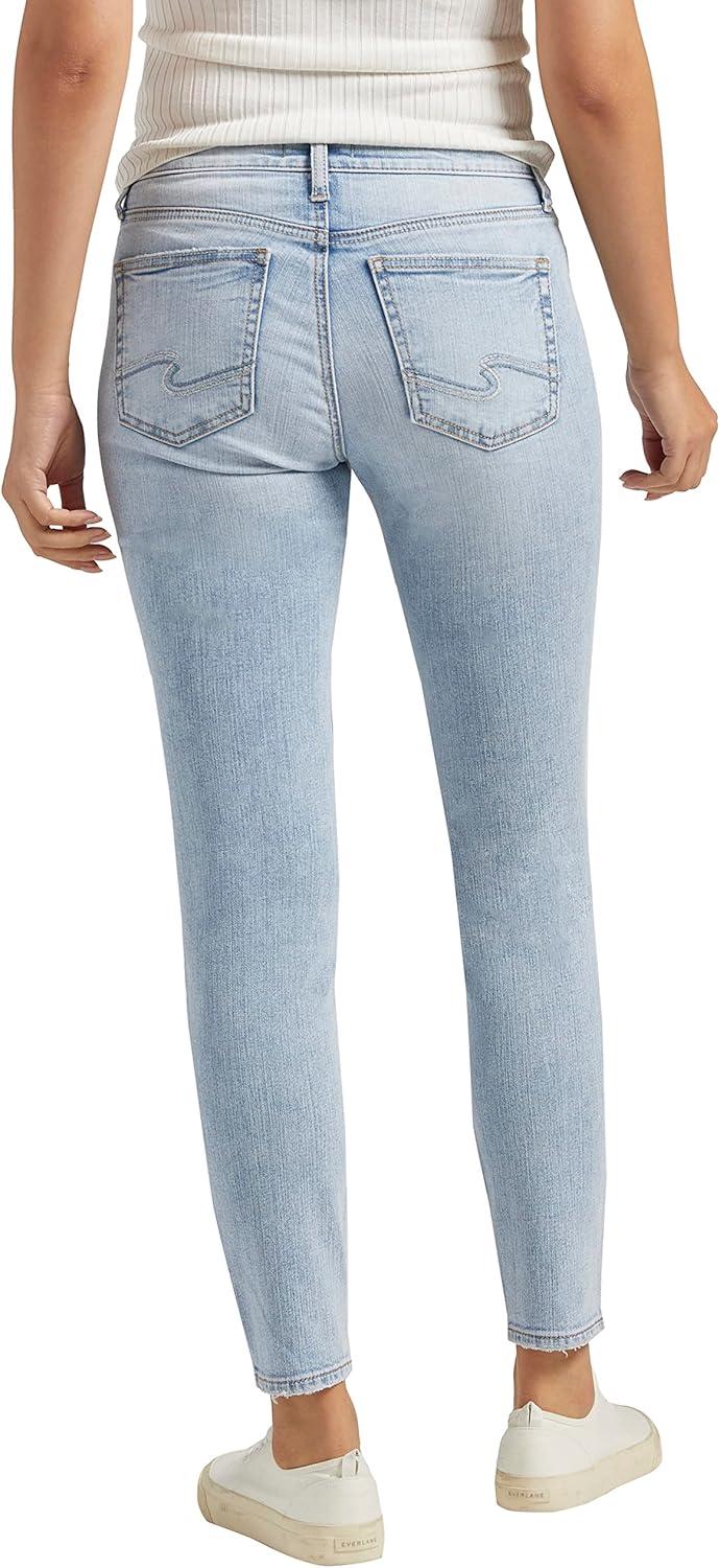image:imageSilver Jeans Co Womens Suki Mid Rise Curvy Fit Skinny JeansLight Wash Scv137