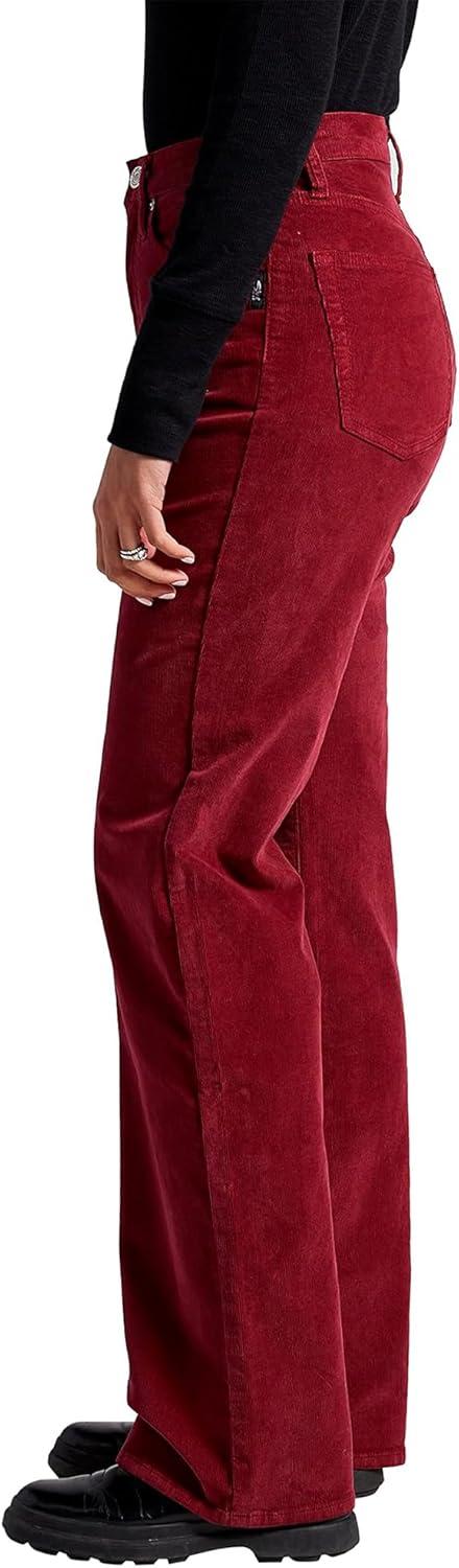 image:imageSilver Jeans Co Womens Highly Desirable High Rise Trouser Leg PantsRed