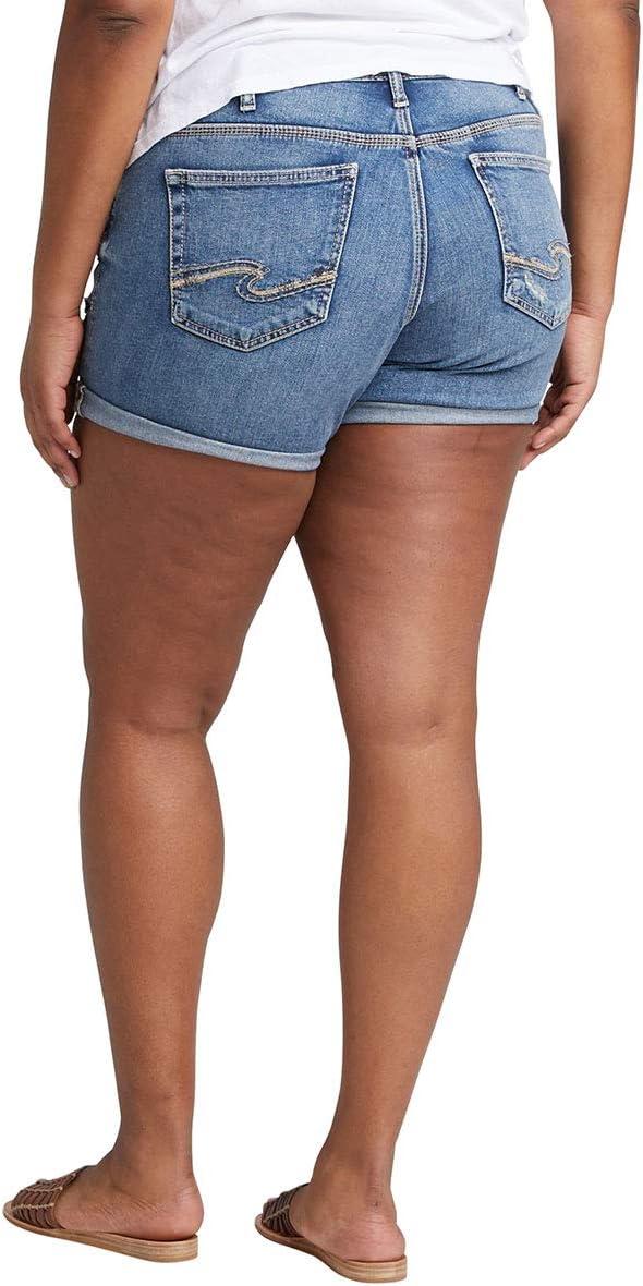 image:imageSilver Jeans Co Womens Plus Size Boyfriend Mid Rise Short LegacyMedium Low Stretch