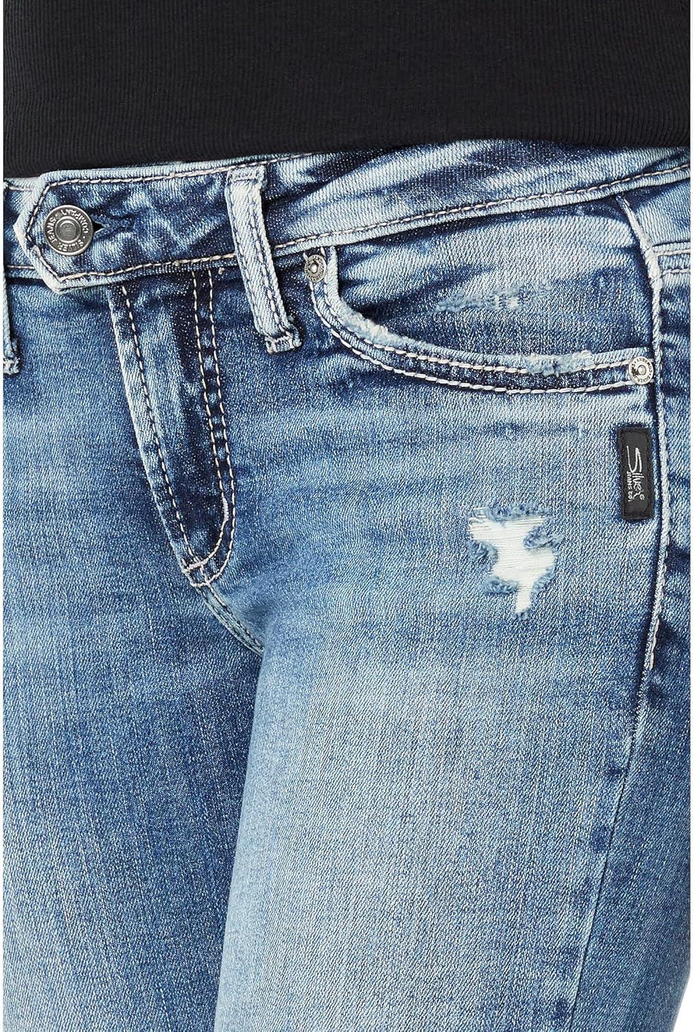 image:imageSilver Jeans Co Womens Tuesday Low Rise Slim Bootcut Jeans Legacy