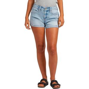 Silver Jeans Co. Women’s Boyfriend Mid Rise Short(Light Wash Soc111)