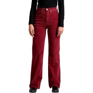 Silver Jeans Co. Women’s Highly Desirable High Rise Trouser Leg Pants(Red)