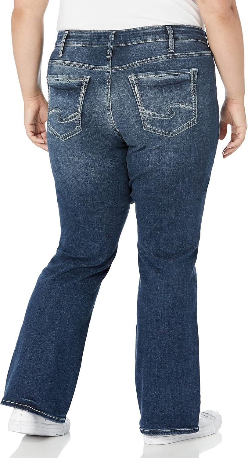 image:imageSilver Jeans Co Womens Plus Size Suki Mid Rise Curvy Fit Bootcut Jeans LegacyMed Wash Eae356