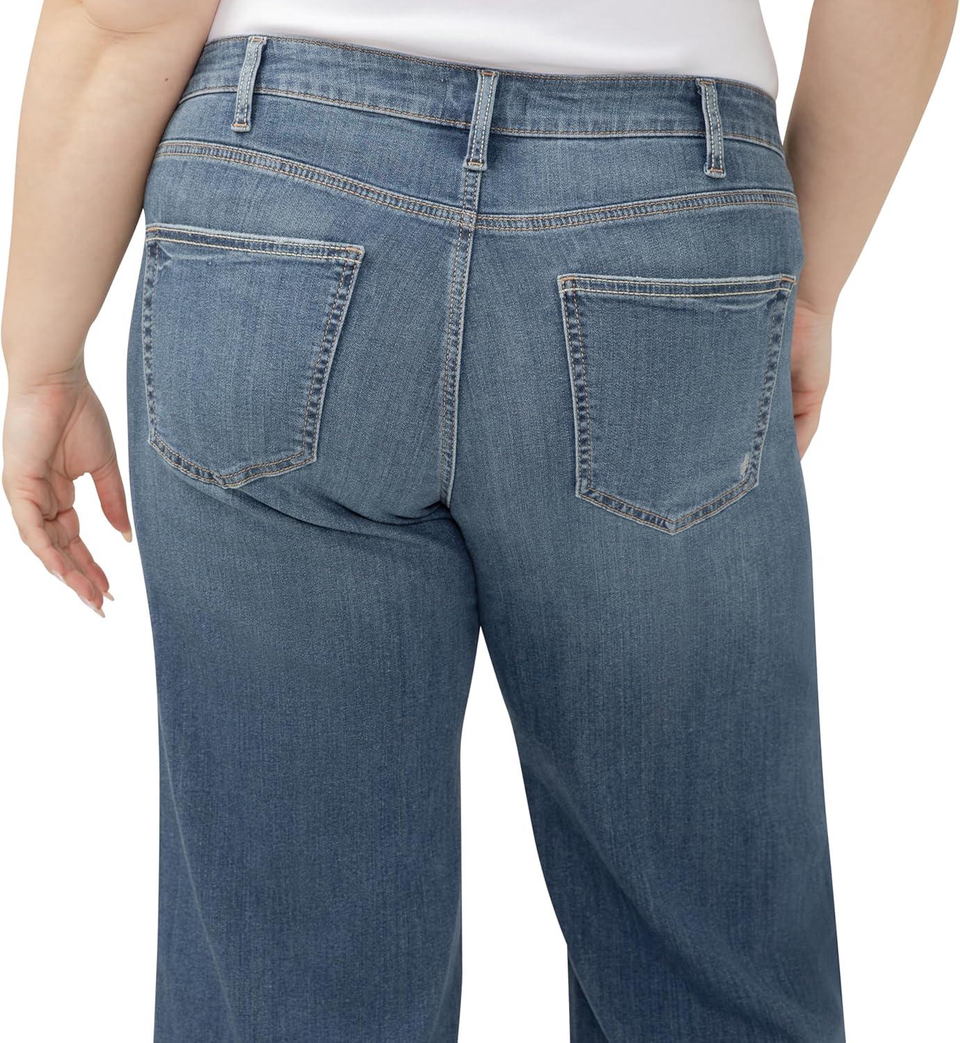 image:imageSilver Jeans Co Womens Plus Size Suki Mid Rise Curvy Fit Wide Leg JeansPaloma